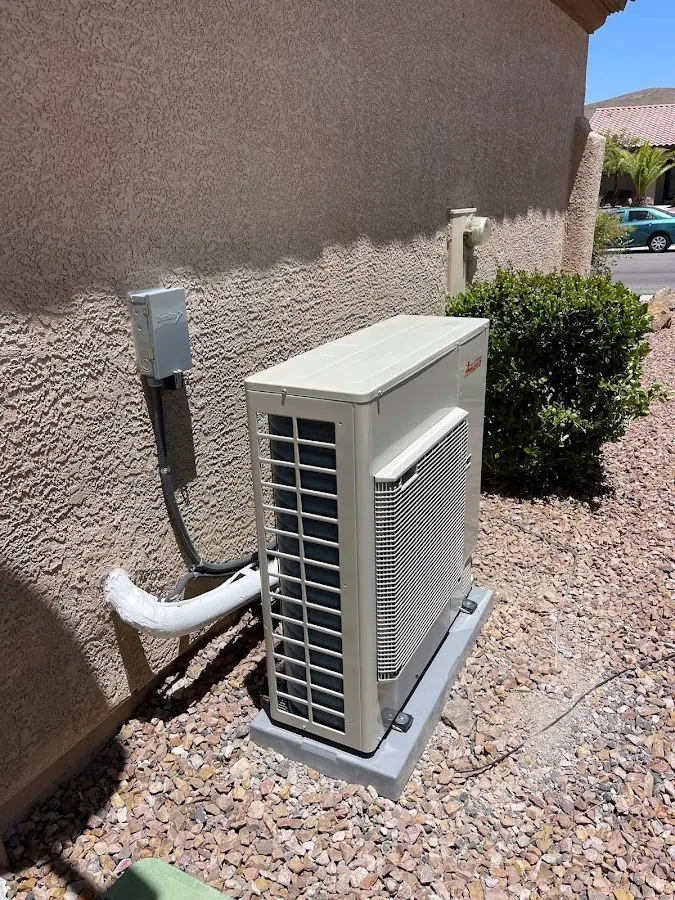 Residential air conditioning condenser unit in Meadow Lakes